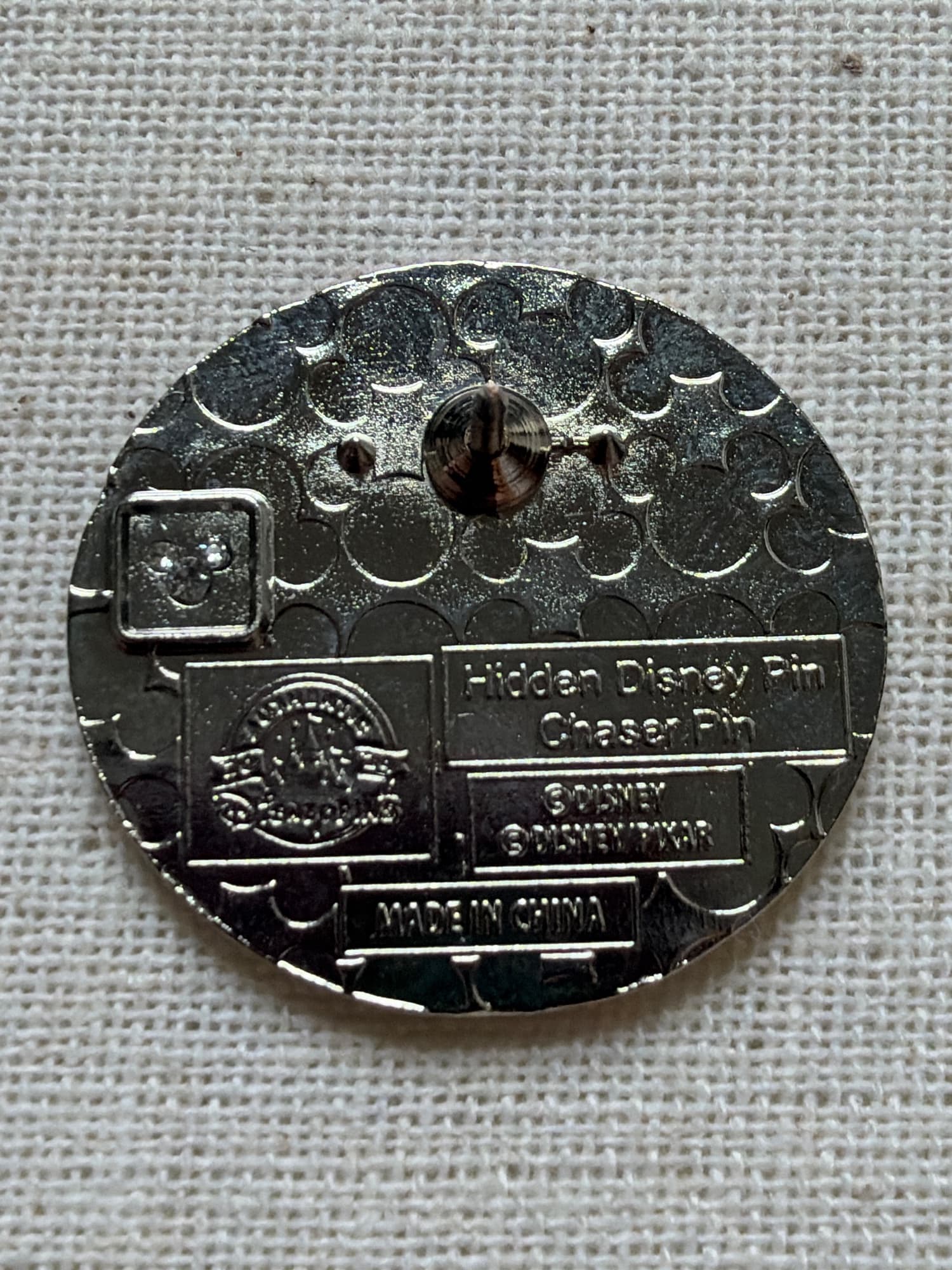 Hal Chaser Pin, the back