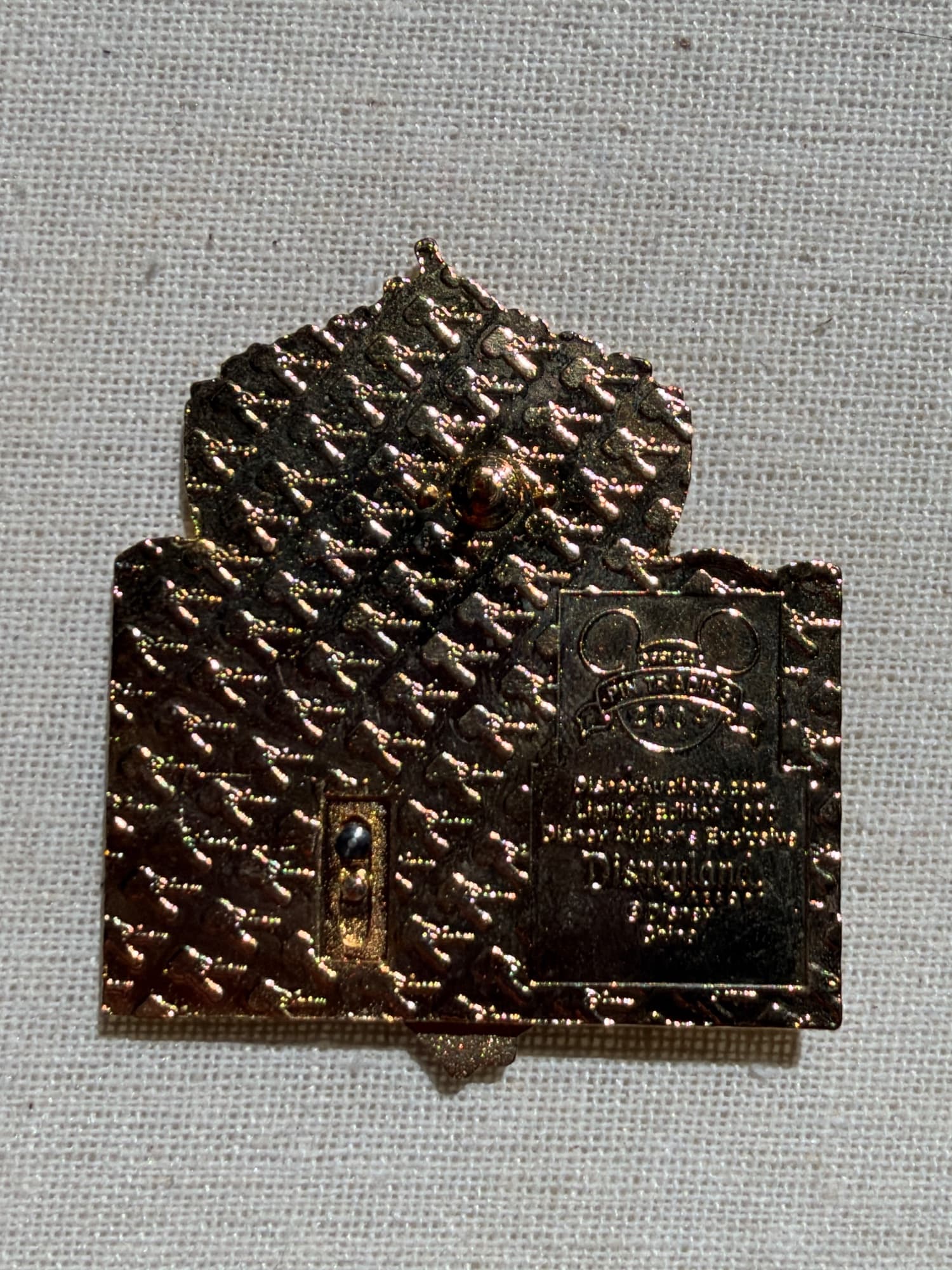 DLR Auctions Jasmine Pin, the back