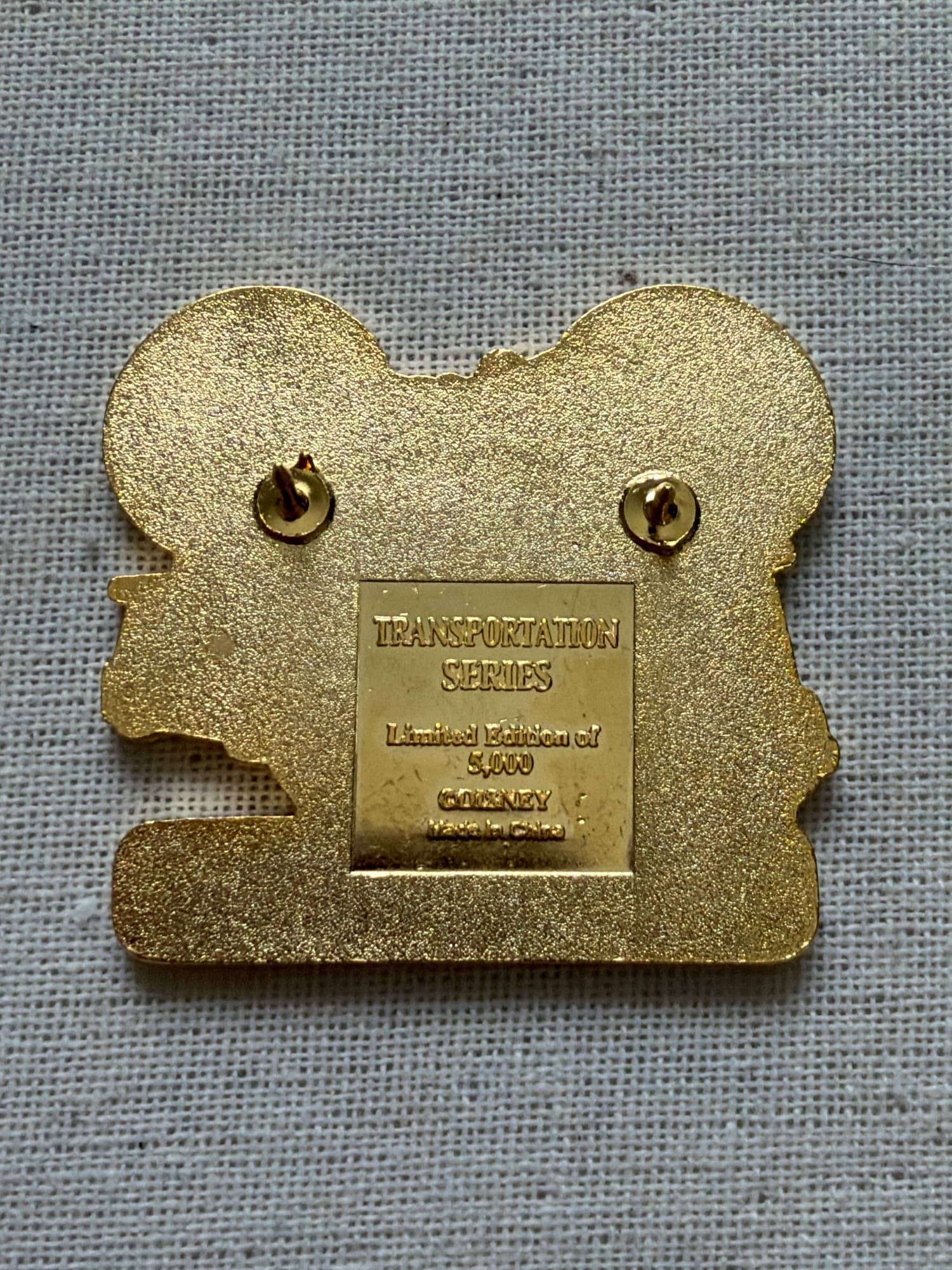 VTG Transportation Pin - TRAM, the back