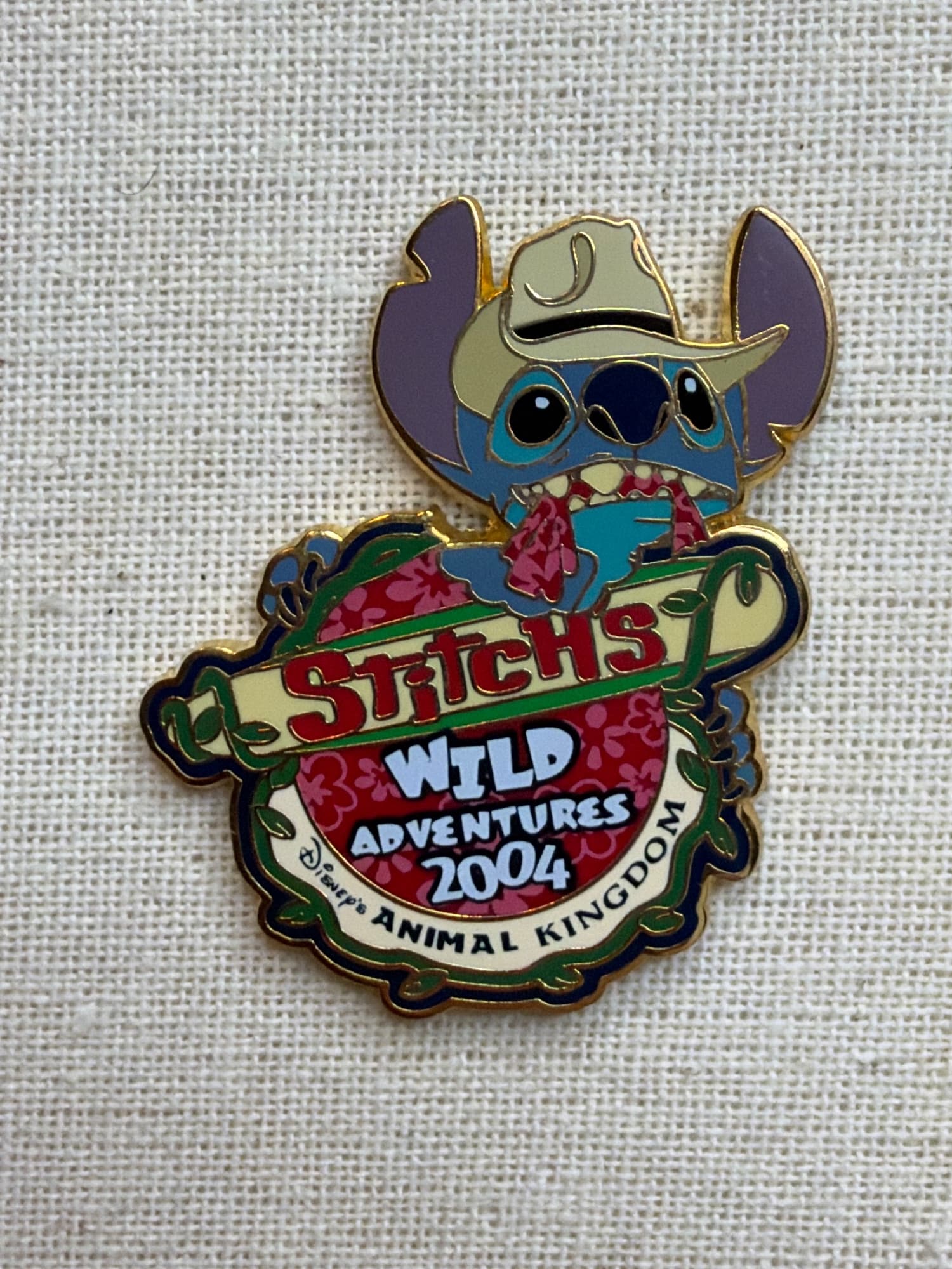 Stitch’s Wild Adventures 2004 Pin, the front