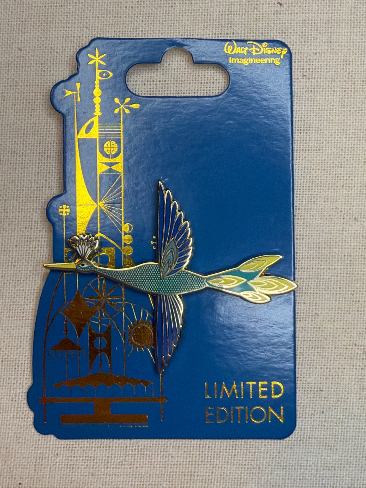 WDI D23 Peacock Tower of the Four Winds Pin, the front