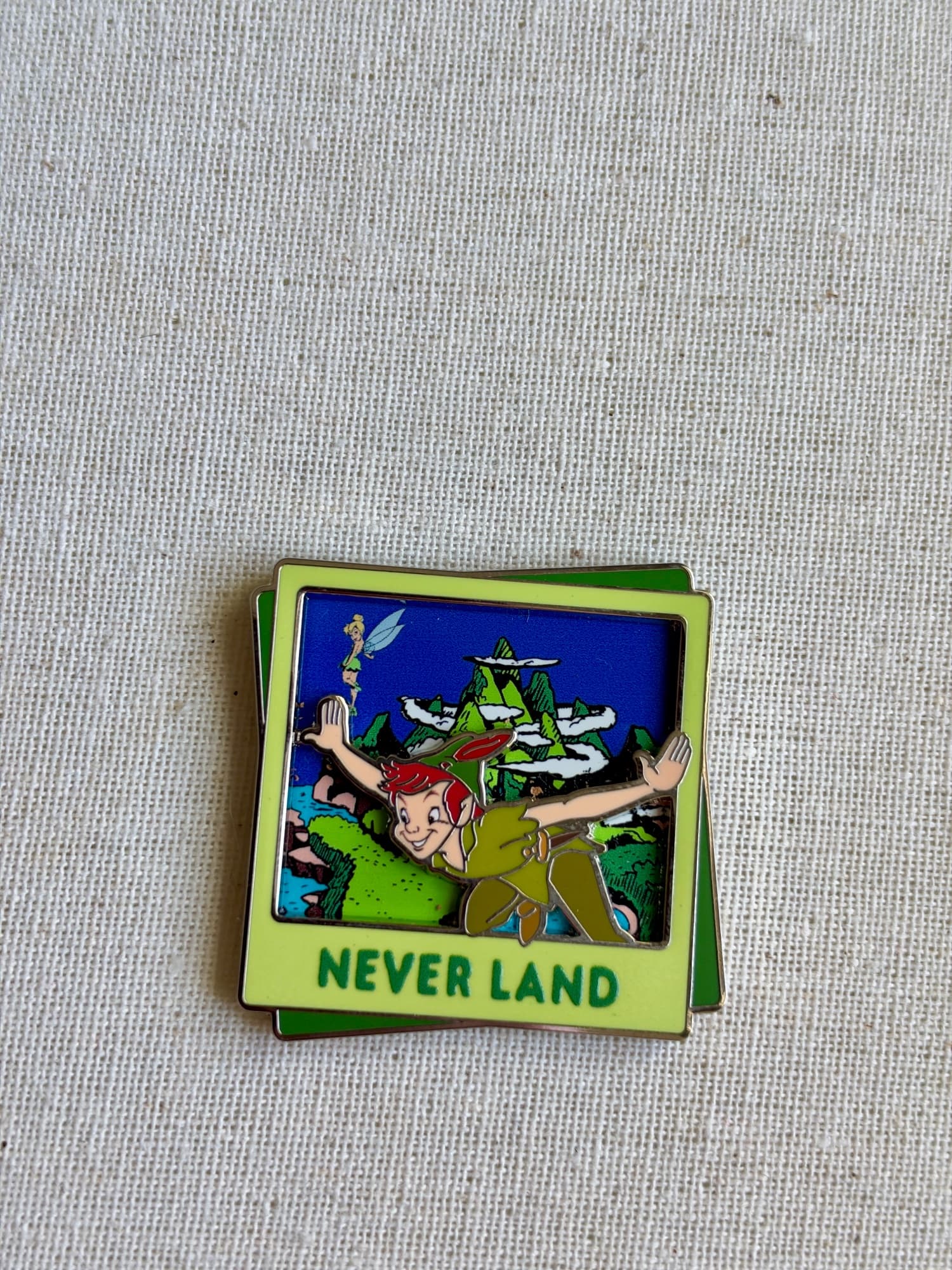 Disney Destinations Peter Pan Pin, the front