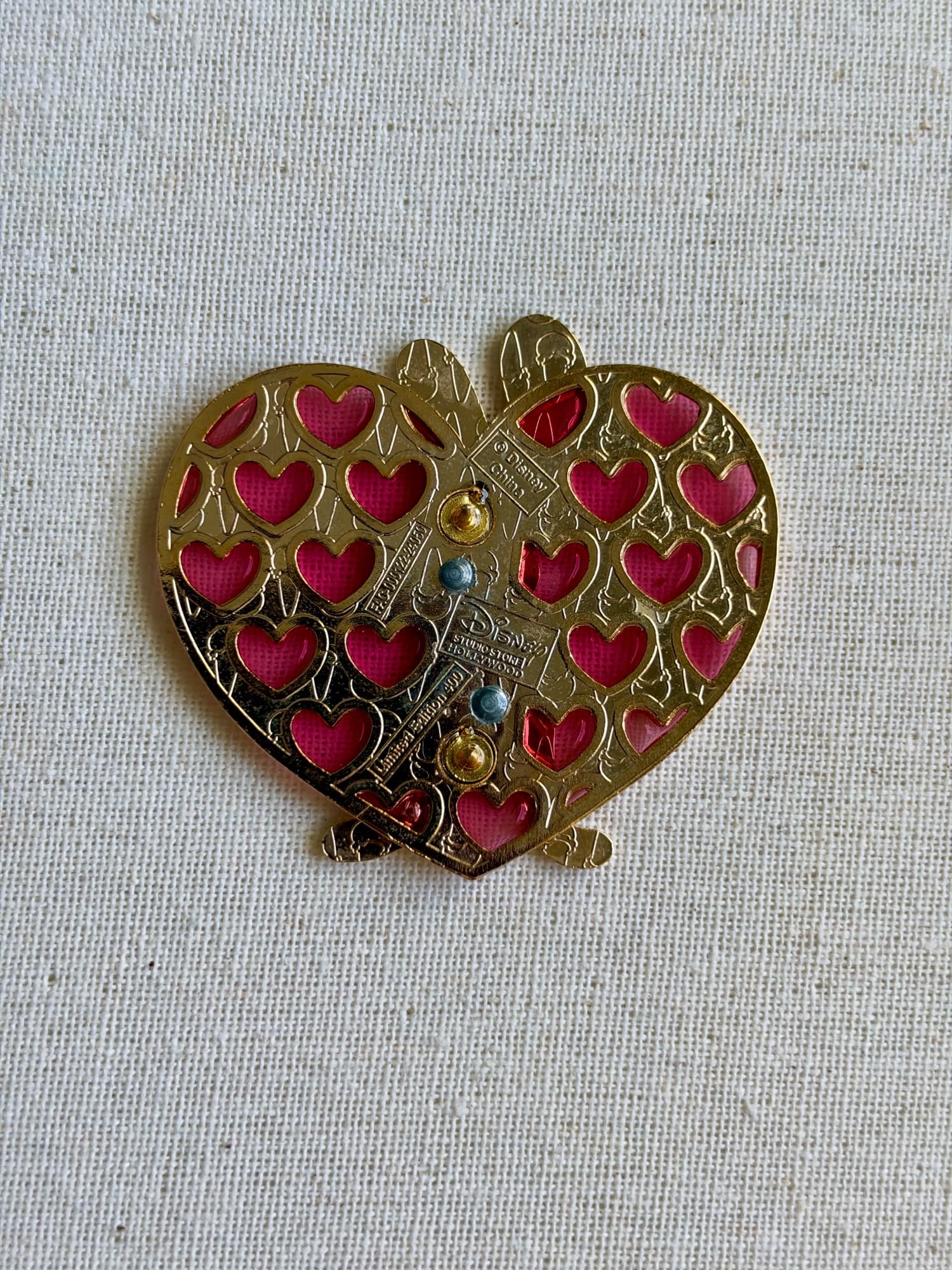 DSSH Judy Hopps Valentine’s Pin, the back