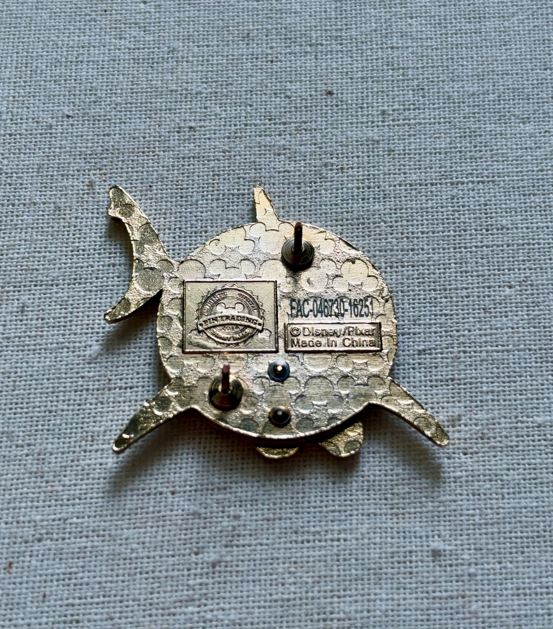 Bruce with Dory and Martin Pin, the back