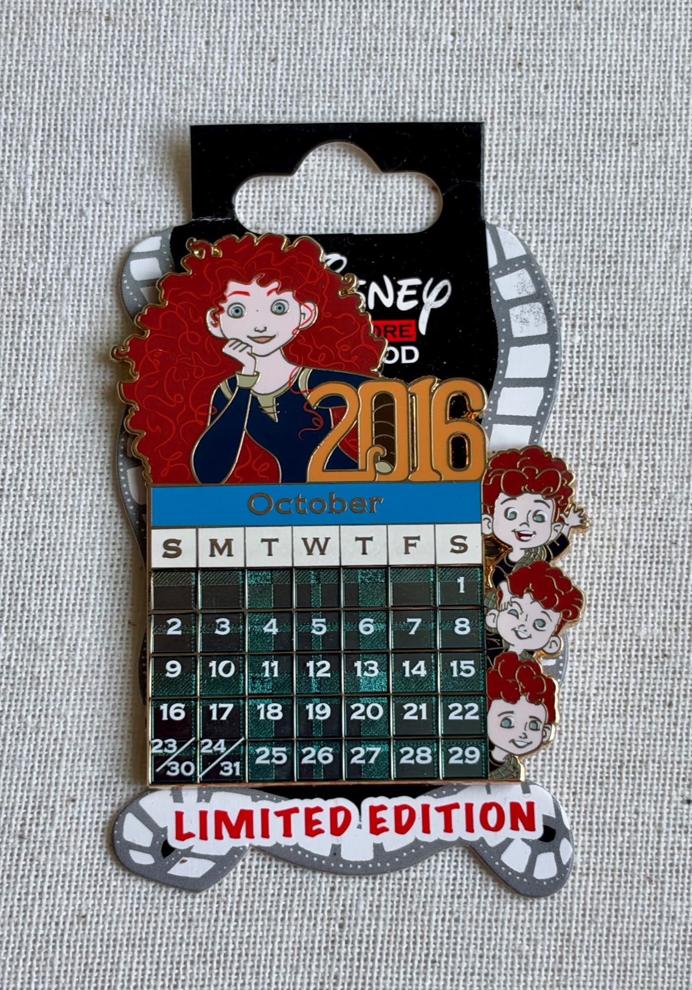 DSSH October 2016 Pin - Merida, the front