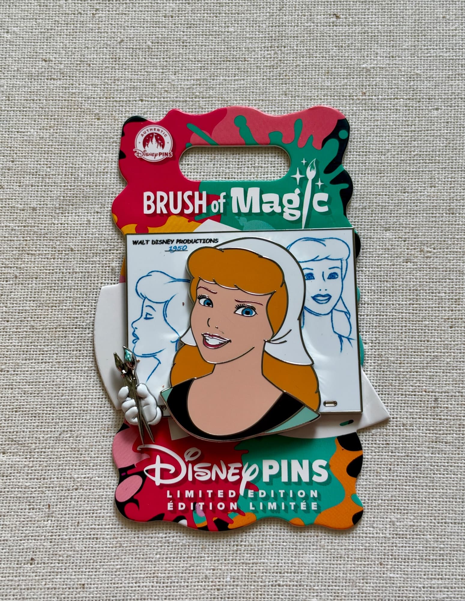 Brush of Magic Cinderella Pin, the front