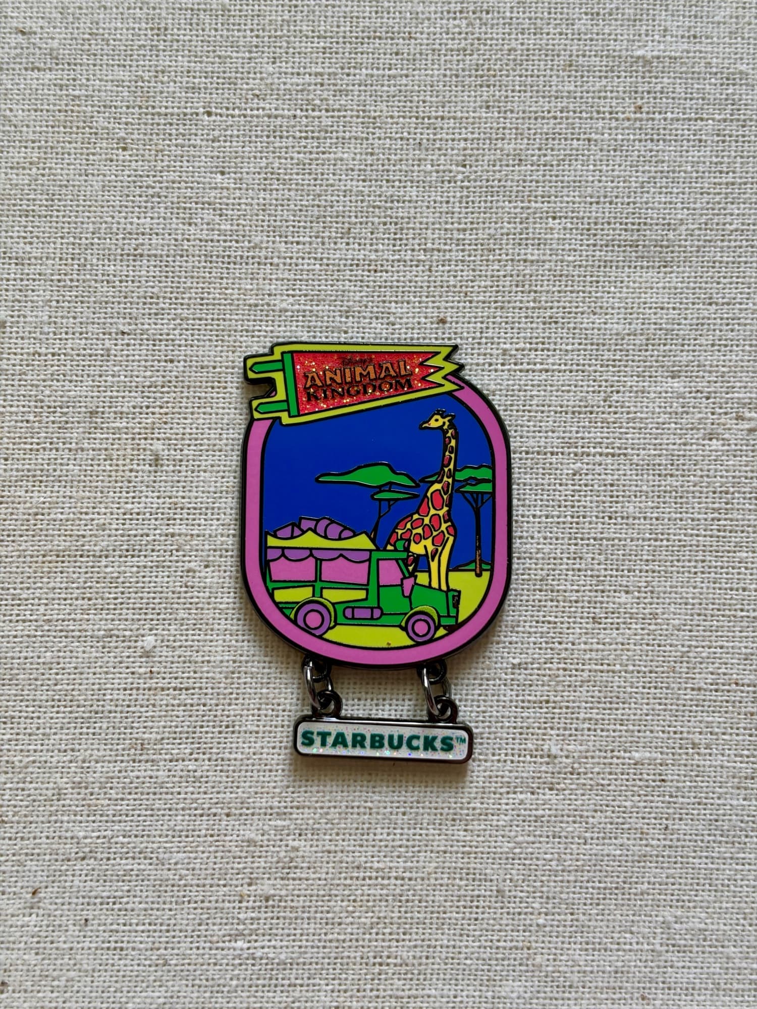 Animal Kingdom Kilimanjaro Safari Starbucks Pin, the front