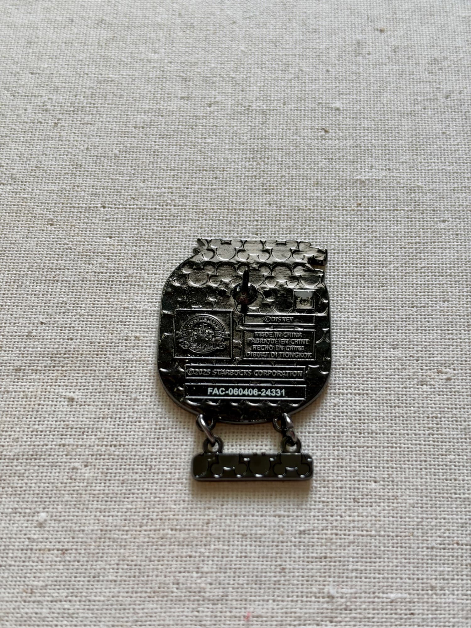 Animal Kingdom Kilimanjaro Safari Starbucks Pin, the back