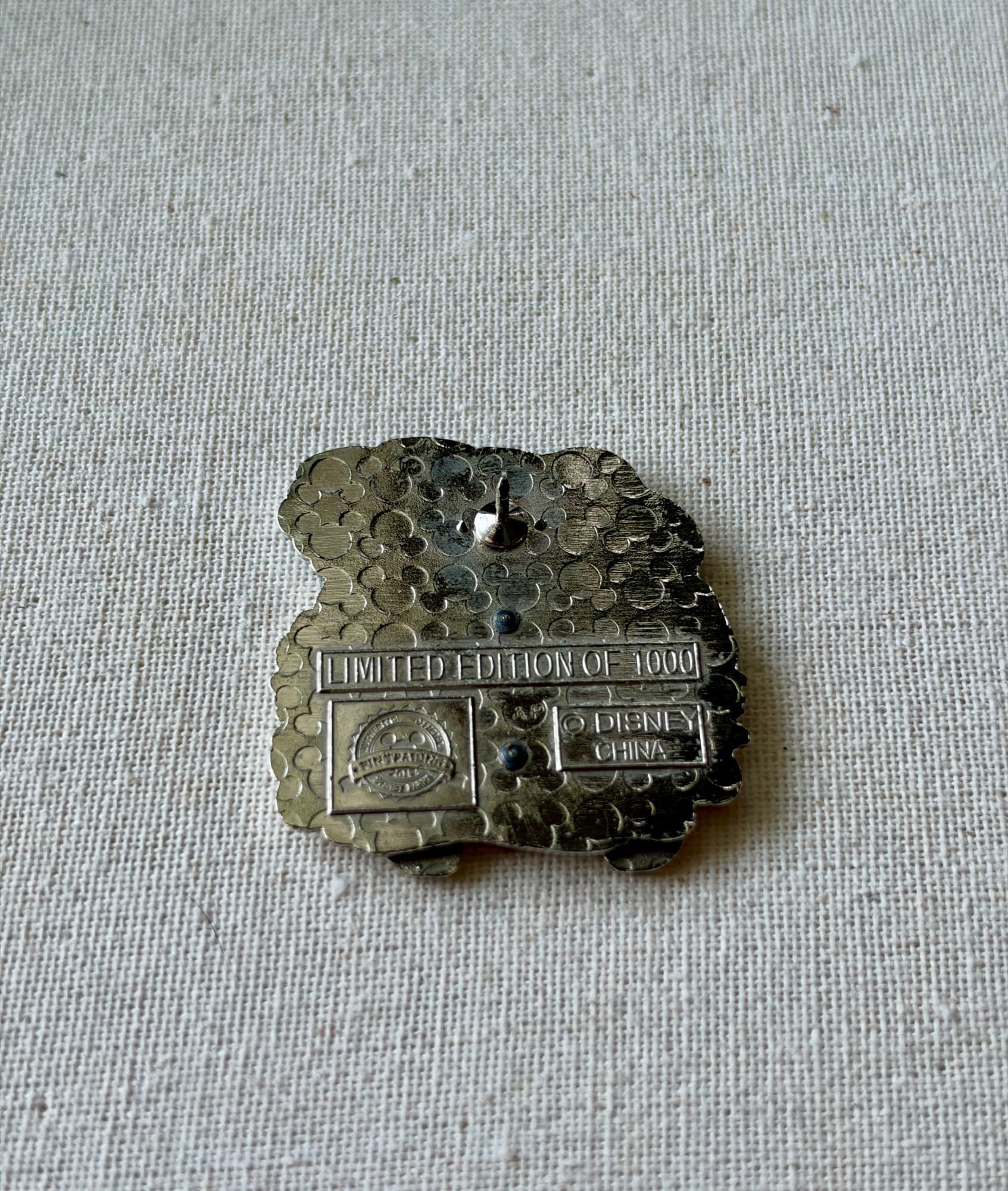 Chip/Dale Winter 2012 Pin - AP Stamp, the back