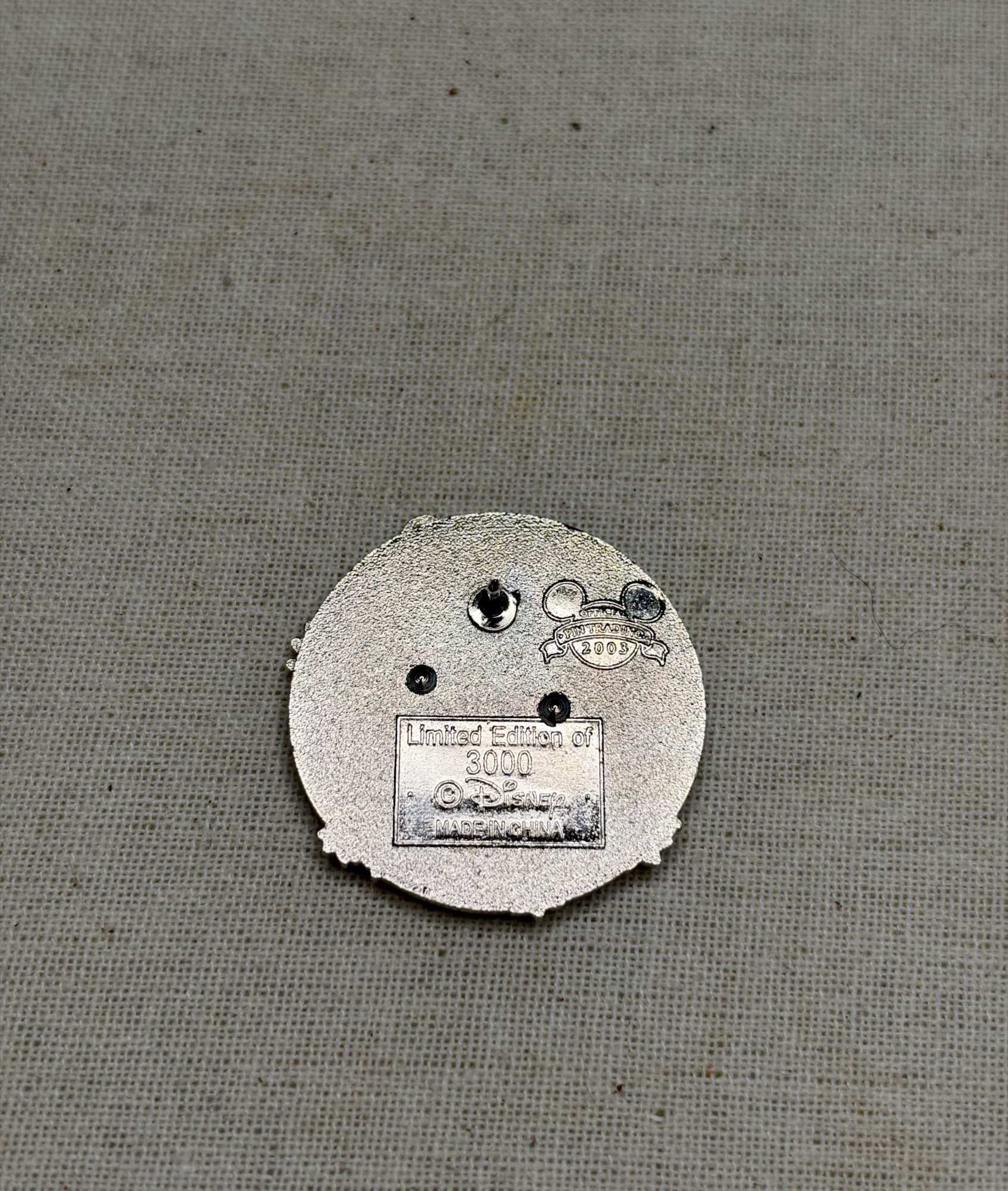 The Lion King Video Release Pin, the back