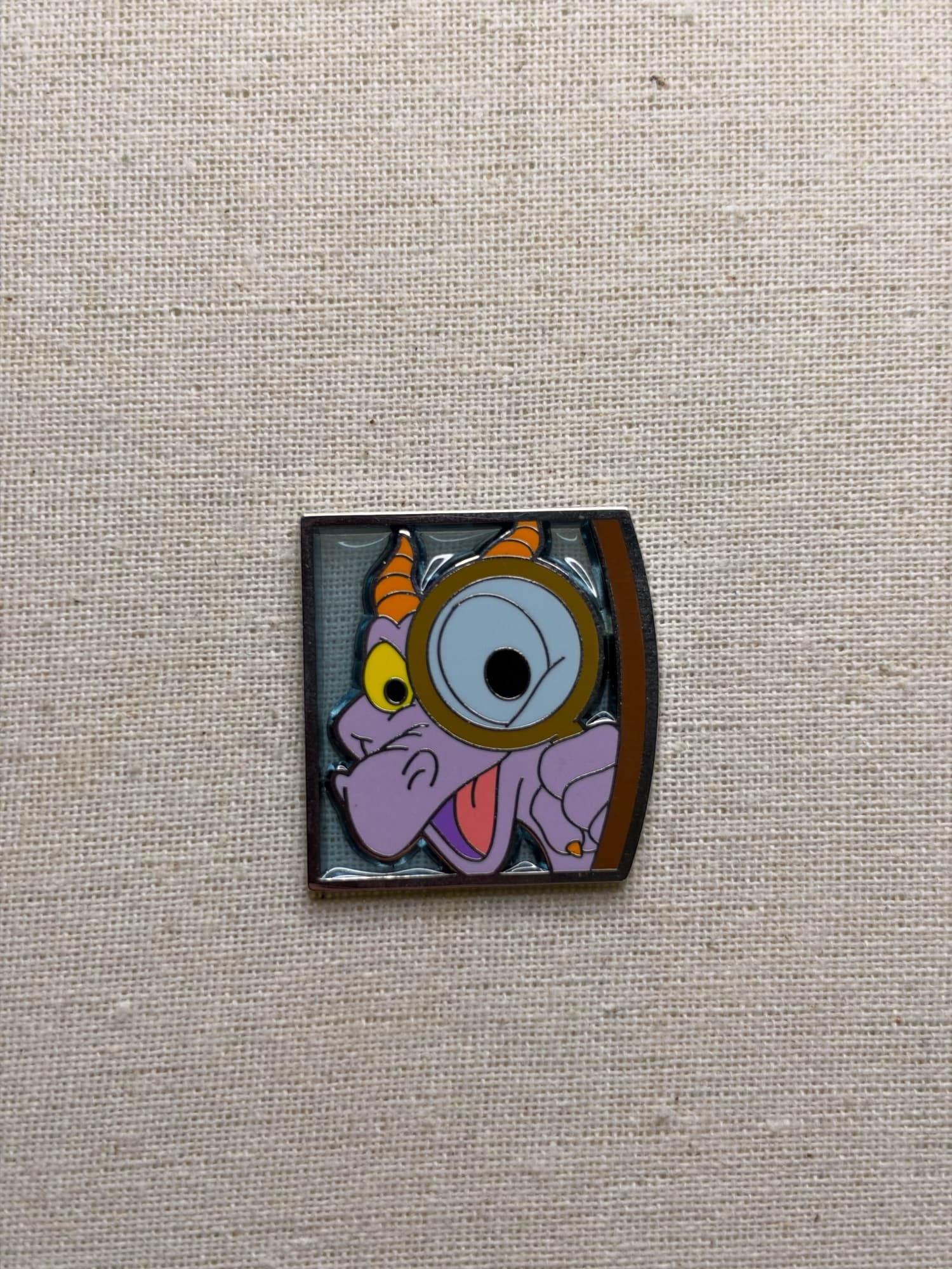 Figment Daring Detectives Puzzle Piece Pin, the front