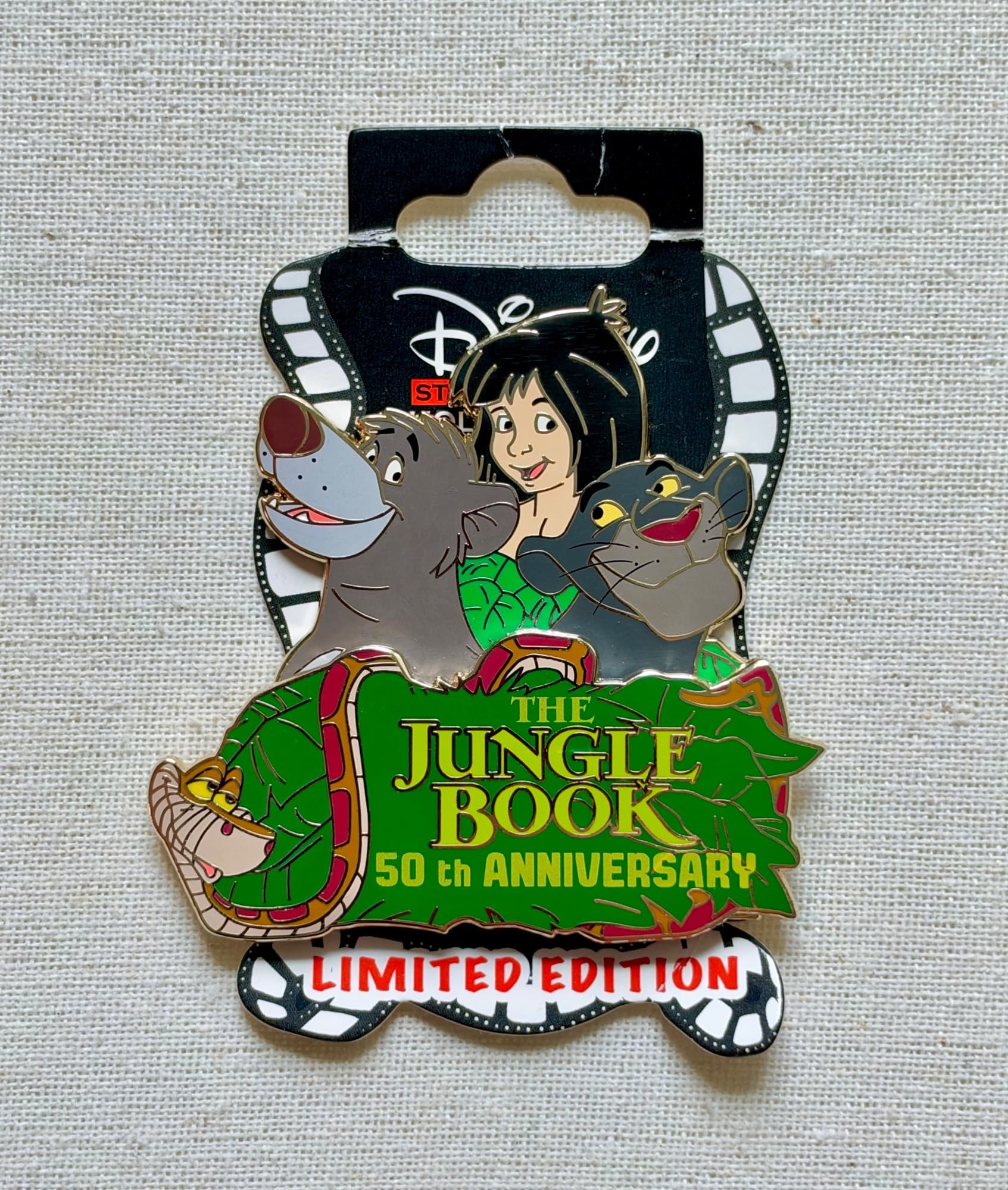 Jungle Book 50th Anniversary DSSH Pin, the front