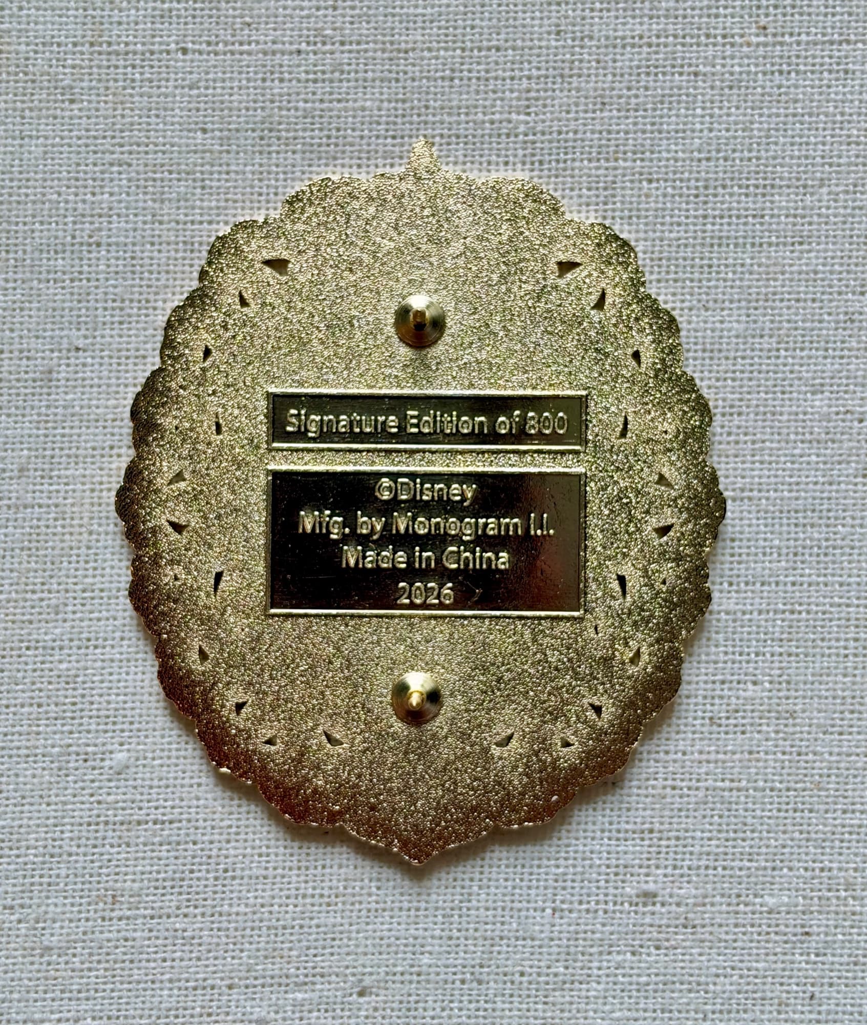 PALM Hades Laced with Evil Pin, the back