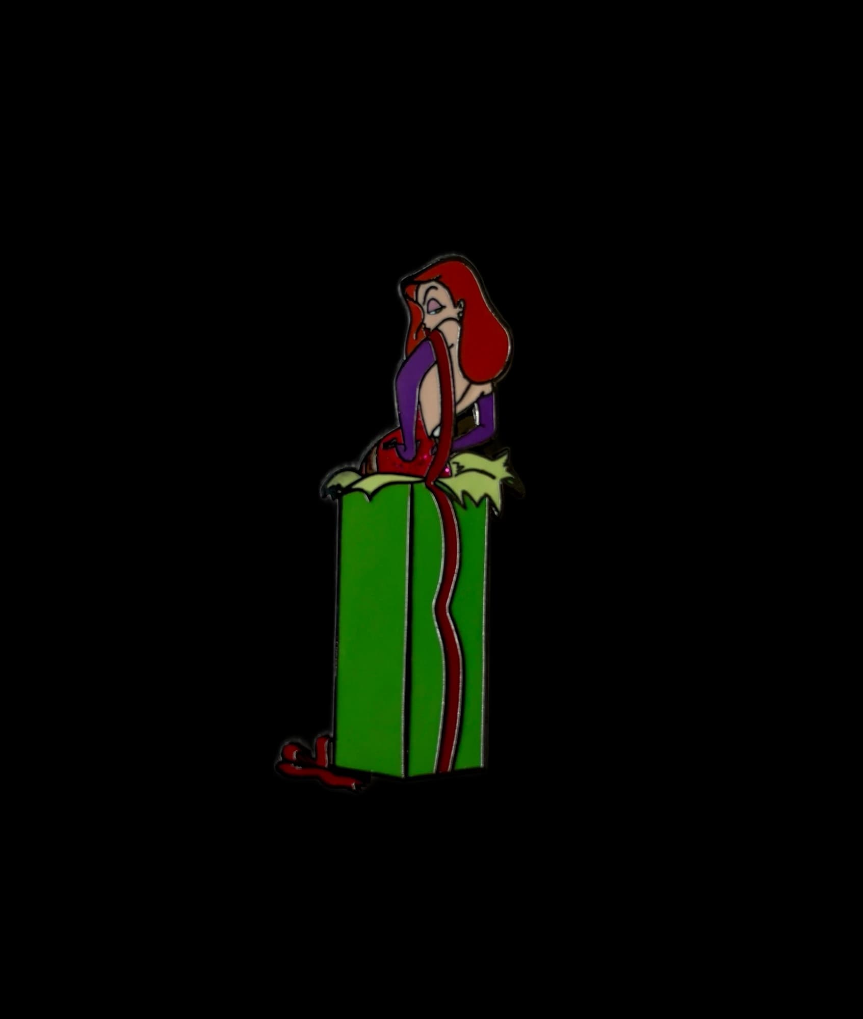 Disney Shopping Christmas Jessica Rabbit Pin, the front