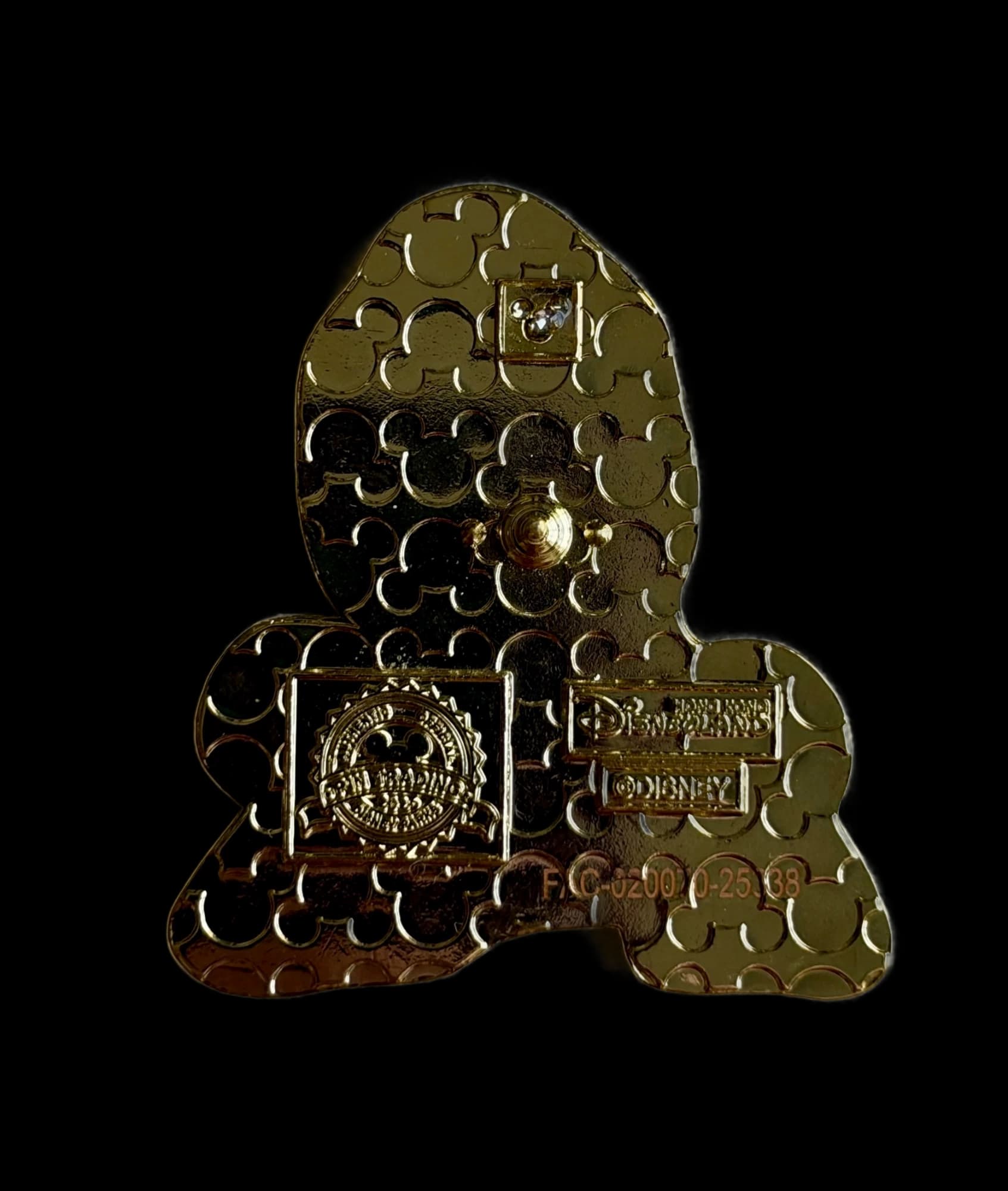 HKDL Chip/Dale Snack Pin - Chestnut Parfait, the back