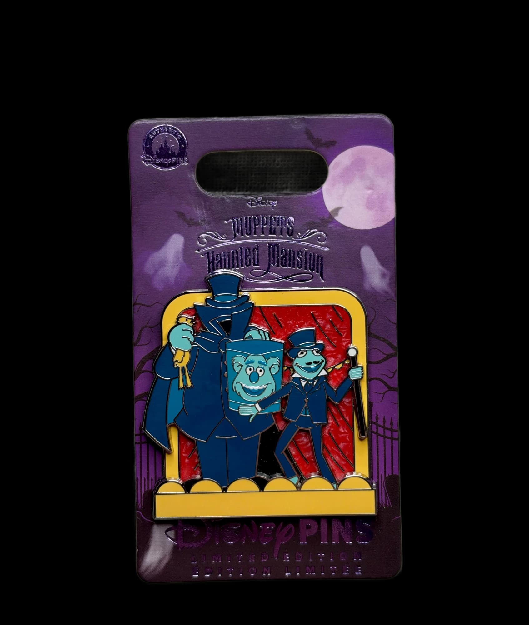 Muppets Haunted Mansion Kermit/Fozzy Pin, the front