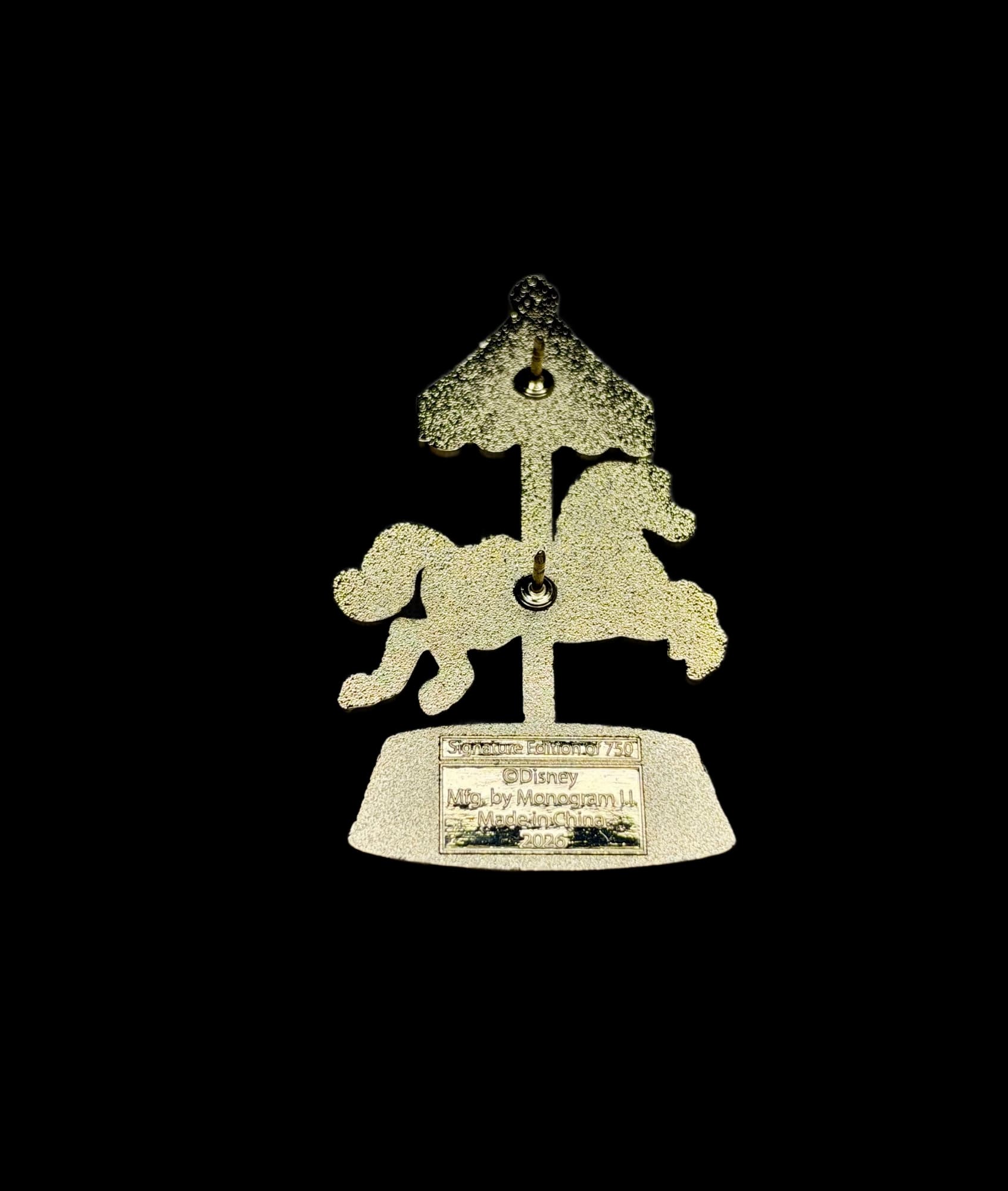 PALM Royal Carousel Pin - Snow White, the back