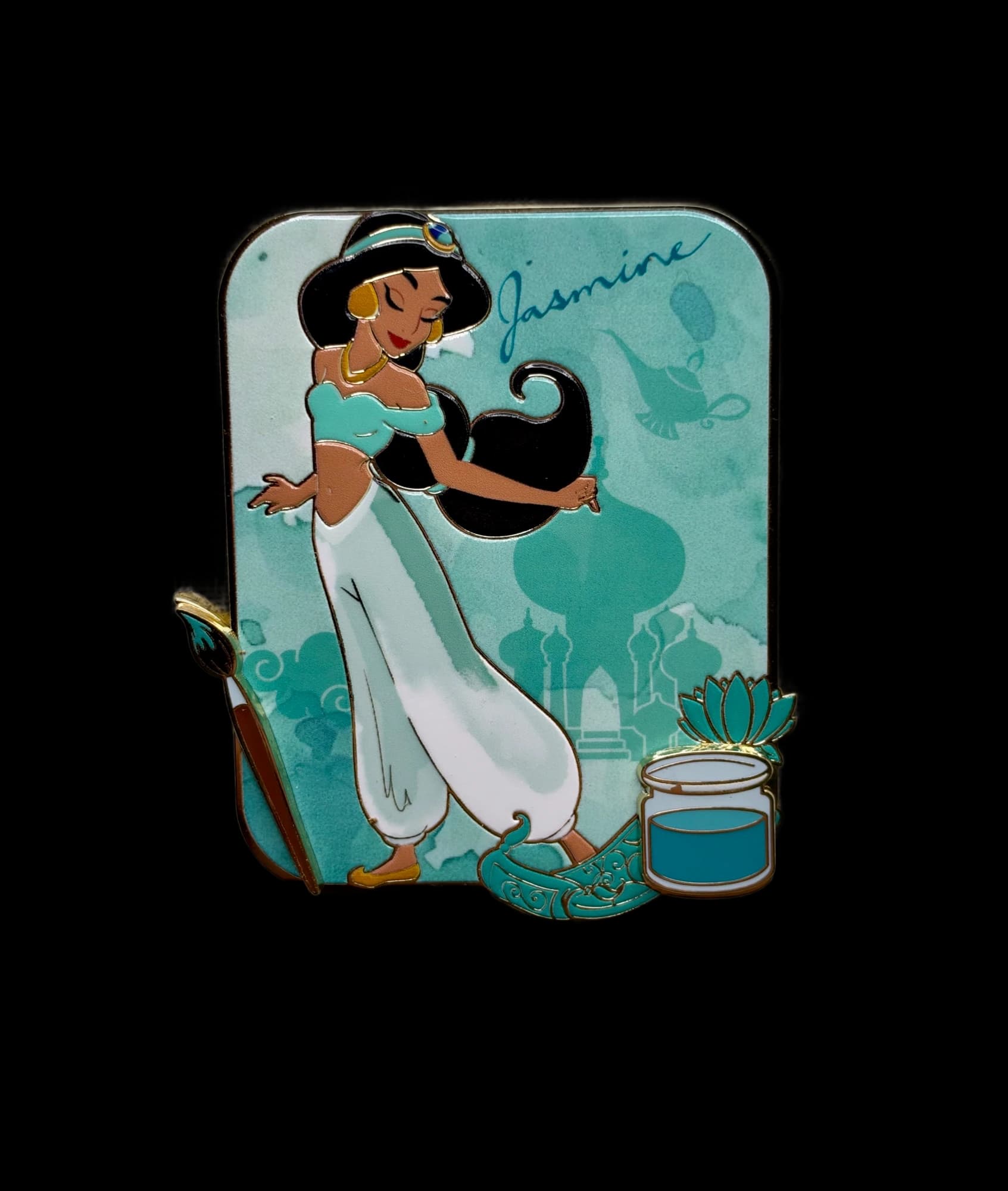 PALM Brushstrokes of Royalty - Jasmine Pin, the front