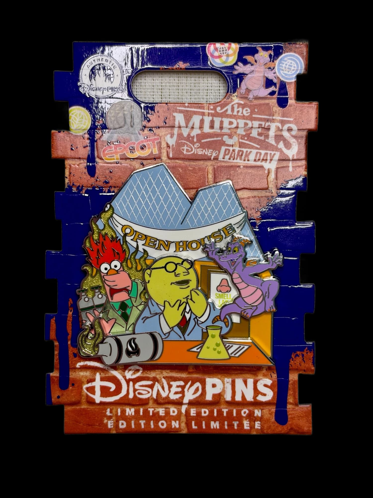 WDW Muppets Park Day Bunsen & Beaker with Figment, the front