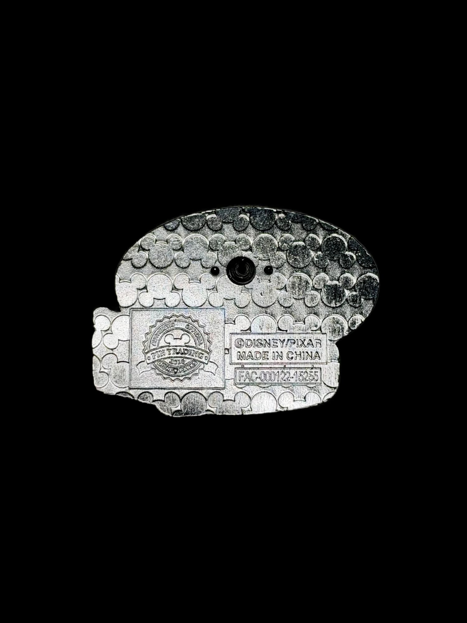Champion’s Custom Speed Shop Lightning McQueen Pin, the back