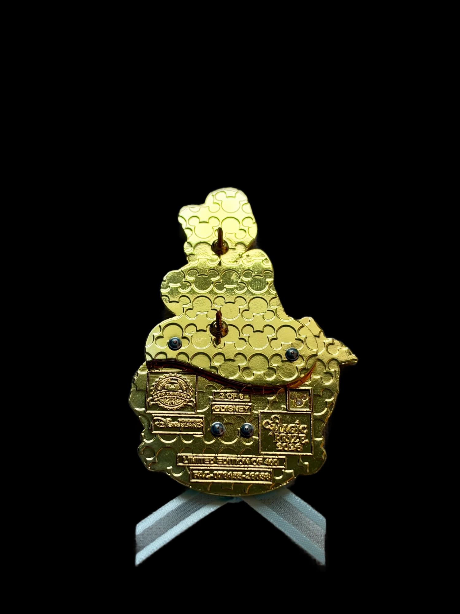 HKDL Magic Prize Princess Cupcake Pin - Cinderella, the back
