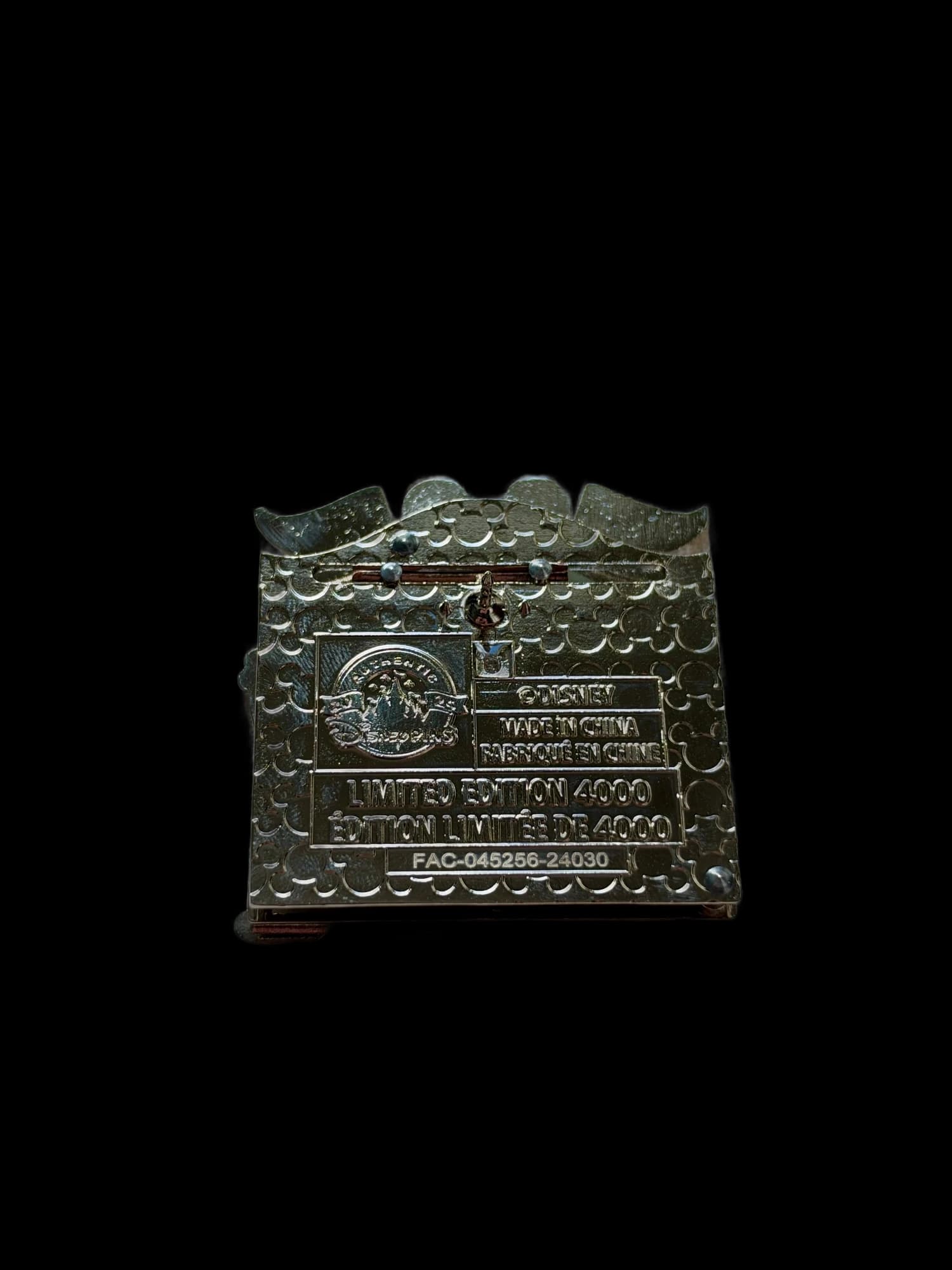 Disney Parks Bicoastal Adventures Astro Orbiter Interactive Pin, the back