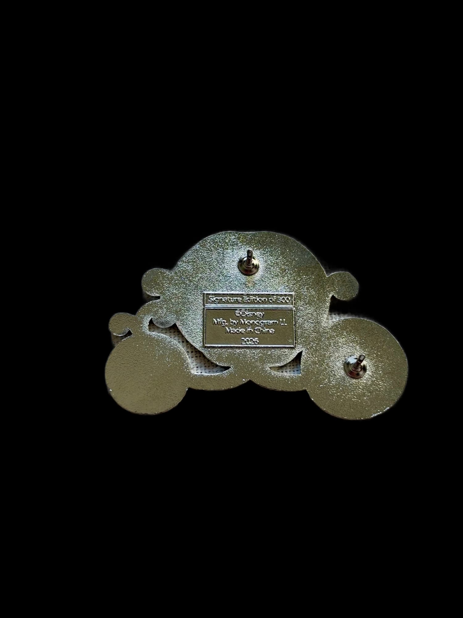 PALM Carriage and Locks Mystery Pin - Jaq & Gus, the back